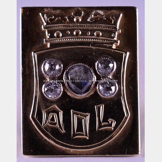 . - Prsten s diamantovou rosetou a brilianty AOL, zlato 585/1000, značeno platnou puncovní značkou Z-58, hrubá hmotnost 13,96 g