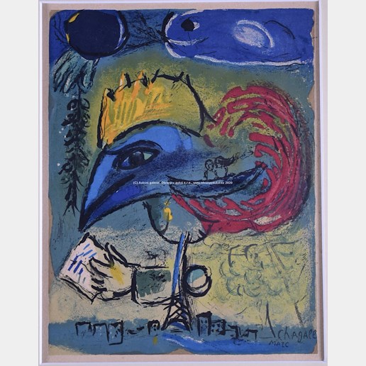 Marc Chagall - Kohout u Eiffelovky