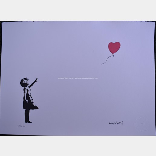 Banksy - Děvčátko s balónkem