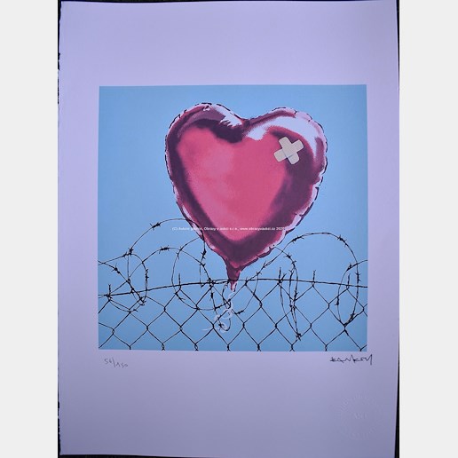 Banksy - Poraněné srdce