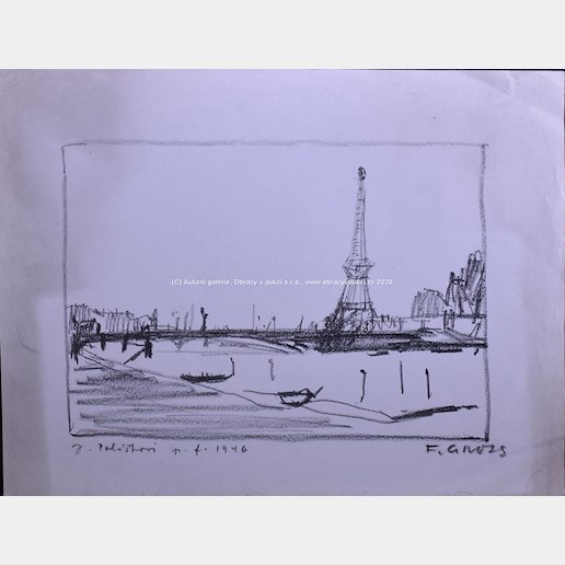 František Gross - Pohled na Eiffelovku