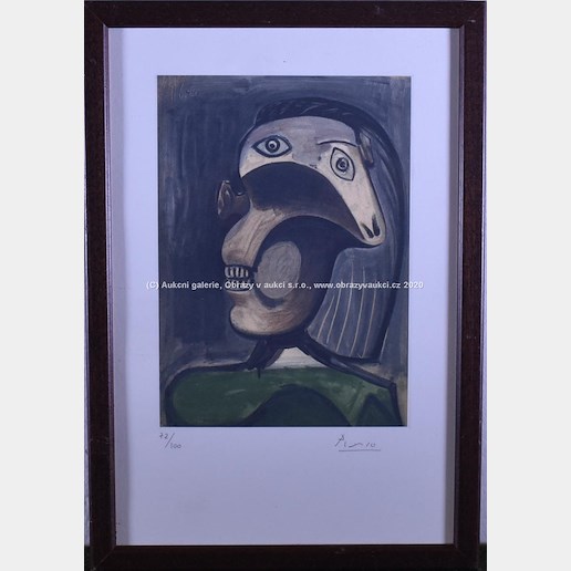 Pablo Picasso - Kubistická hlava