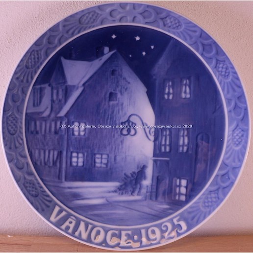 Královská Kodaň - Vánoční talíř "Vánoce 1925"