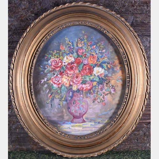 Karel Chaloupka - Růže v malovaném džbánku
