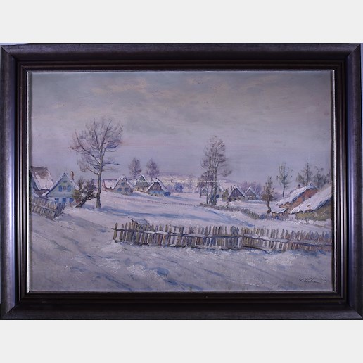 Ferdinand Tásler - Vesnice pod sněhem