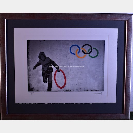 Banksy - Olympic ring