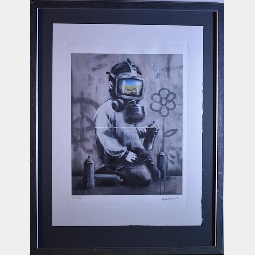 Banksy - Gas Mask Boy