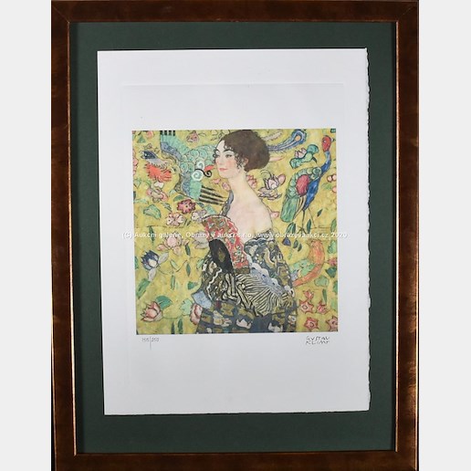 Gustav Klimt - Dame mit Fächer