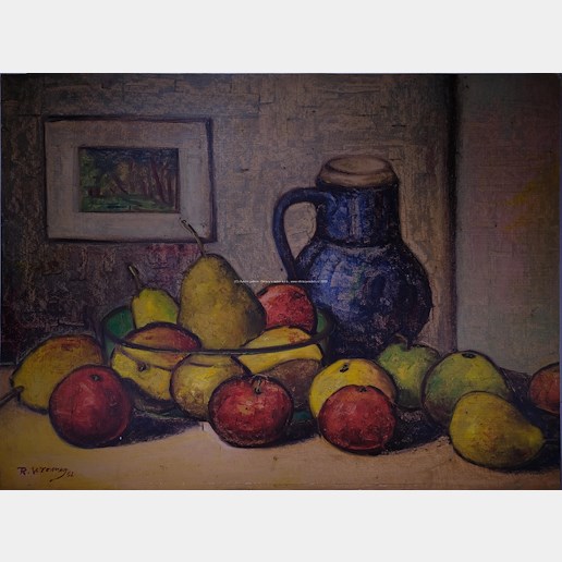 Richard Wiesner - Zátiší s ovocem