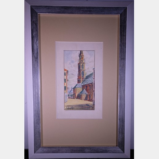 Egon Schiele - Kostel v Bolzanu