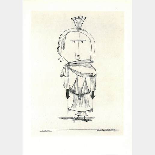 Paul Klee - Čarodějka s hřebínkem