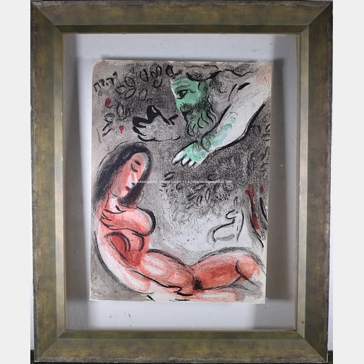 Marc Chagall - Eva upadne v Boží nemilost