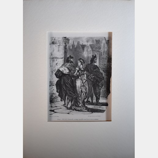 Eugene Delacroix - Faust a Markétka