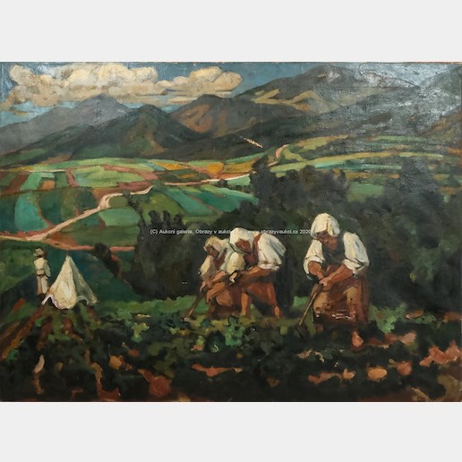 Slovenský malíř 1. poloviny 20. století - Práce na poli