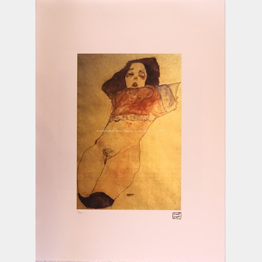 Egon Schiele - Spící akt