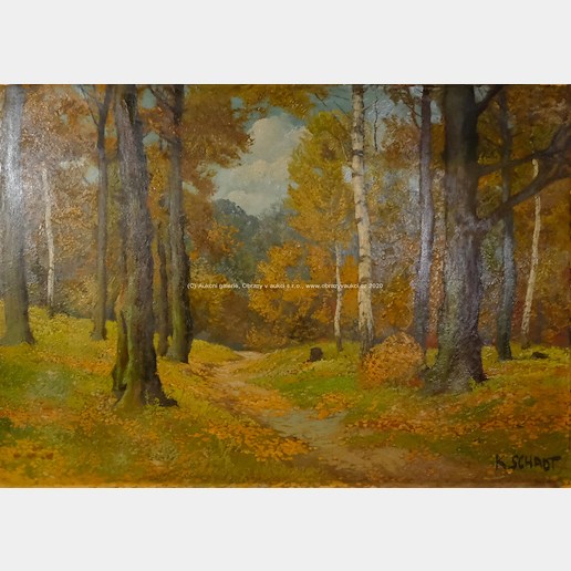 Karel Schadt - Cesta podzimním lesem