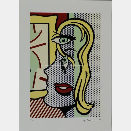 Roy Lichtenstein - Blondýna se zelenýma očima