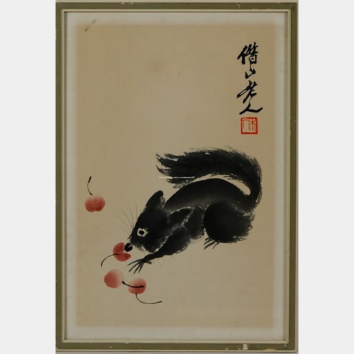 Bai-shi Qi (Čchi Paj-š´) - Veverka a třešně
