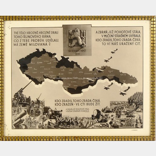 J. Vondrák, J. V. Sedlák - Plakát Na dobrou paměť 1938