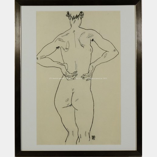 Egon Schiele - Mateřství zezadu