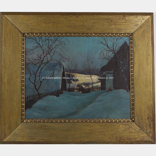Karel Beneš (1881) - Vesnice v zimním hávu