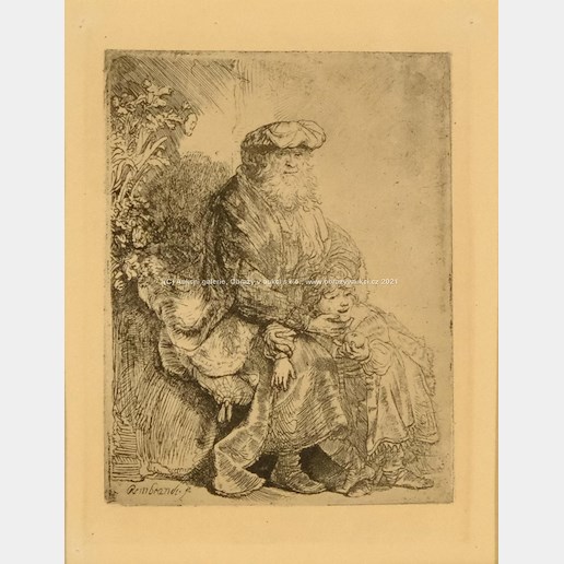 Rembrandt van Rijn - Malíř s dcerou