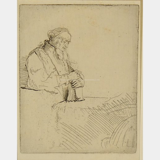 Rembrandt van Rijn - Meditující stařec