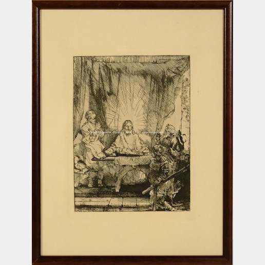 Rembrandt van Rijn - Kristus v Emauzích