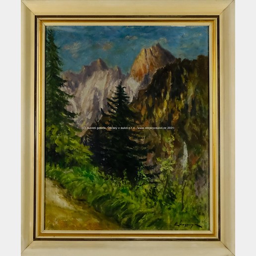 Emanuel Hosperger - Pohled na horské štíty