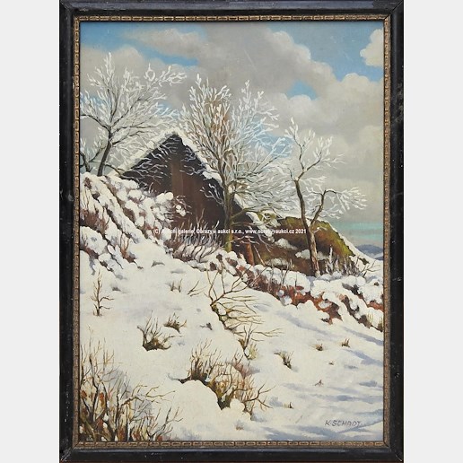 Karel Schadt - Chalupy v zimě