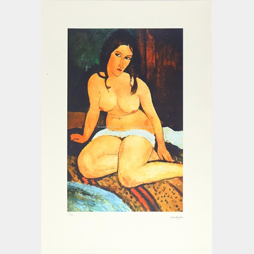 Amedeo Modigliani - Sedící akt