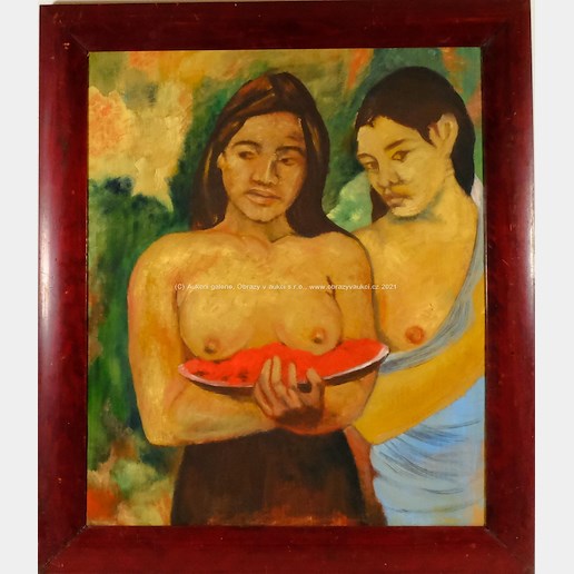 Podle Paula Gauguina - Dvě Tahiťanky