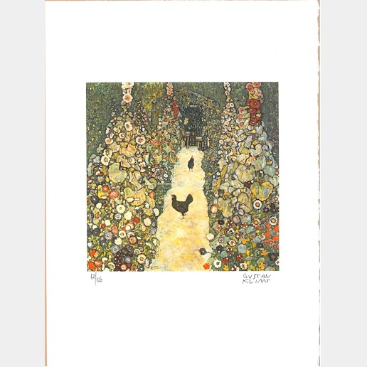Gustav Klimt - Slepice v zahradě