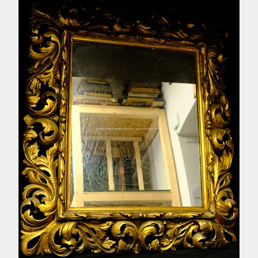 .. - Zrcadlo ve florentinském rámu