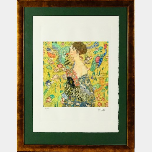 Gustav Klimt - Dame mit Fächer