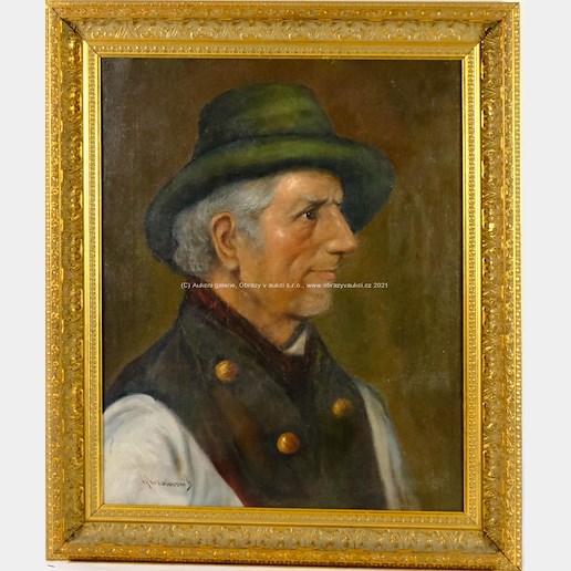Německý malíř - Muž s kloboukem