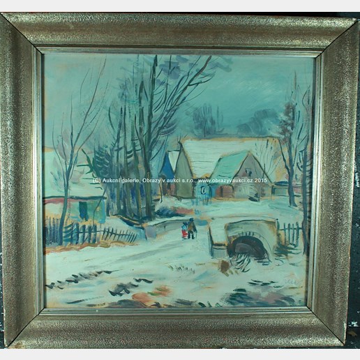 Karel Jílek - Zimní vesnice