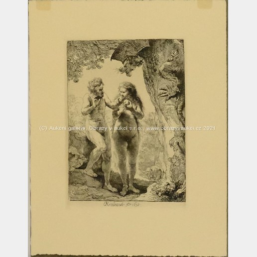 Rembrandt van Rijn - Adam a Eva