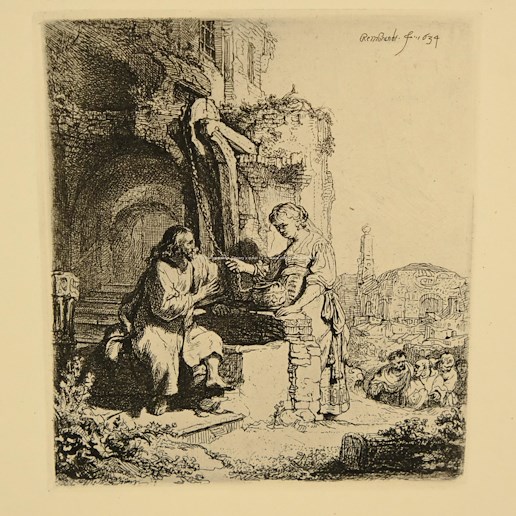 Rembrandt van Rijn - Kristus a samaritánka