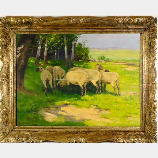Vojtěch Hynek Popelka - Ovce na kraji lesa