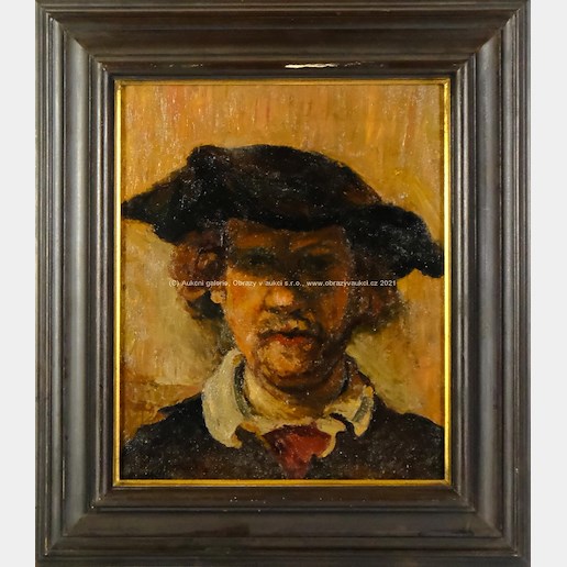 nesignováno - Portrét podle Rembrandta