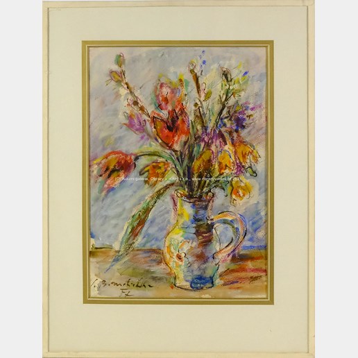 Jan B. Melichar - Jarní kytice ve žlutém džbánu
