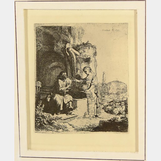 Rembrandt van Rijn - Mojžíš u studny se samaritány