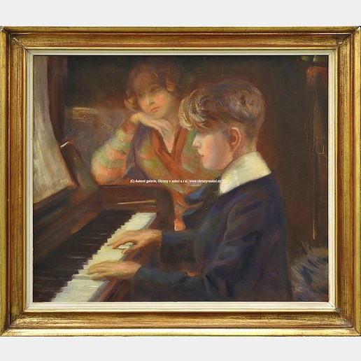 Josef Multrus - U klavíru
