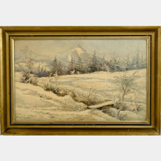Karel Toman - Horská krajina pod sněhem