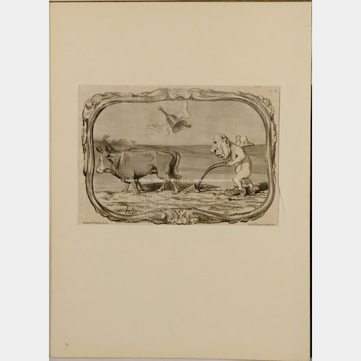 Honoré Daumier - Konvolut 5 grafických listů