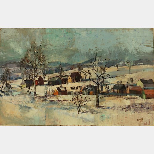 Jaroslava Bičovská - Zima na vesnici