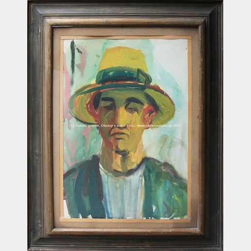 Karel Souček (*1885) - Muž v klobouku