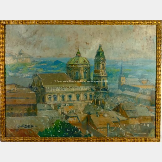 Soukup - Panorama ze staré Prahy
