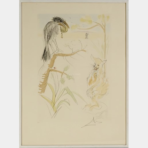 Salvador Dalí - Vrána a liška